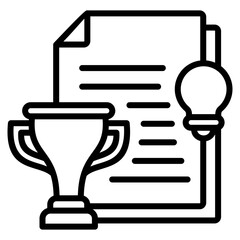 Success Story Icon Element For Design