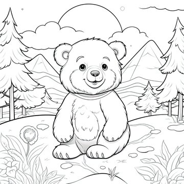 Children's Bear Coloring Book