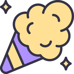 Cotton candy icon