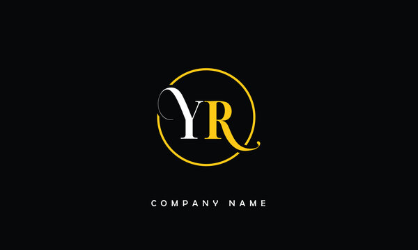 YR, RY, Y, R Abstract Letters Logo Monogram