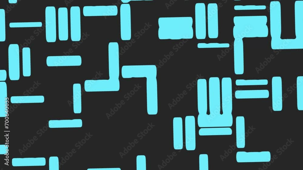 Poster gray-blue abstract background or intro screensaver in the form of amorphous rectangles. rendering an