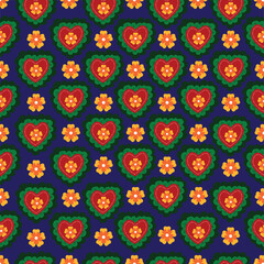 seamless pattern with hearts, Valentine Day Background