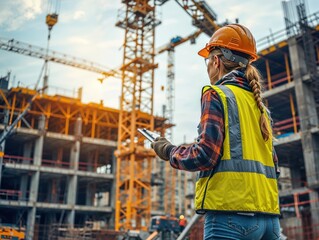 women working in construction
