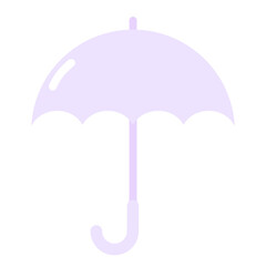 シンプルな紫の傘⭐︎PNG