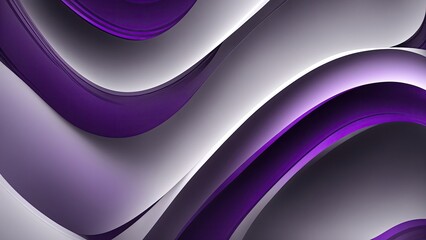 Gray and purple gradient curved lines abstract background