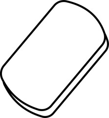 Cacao butter massage bar Cocoa and Chocolate Product Drawing Doodle Vector Illustration