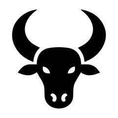 Bull Horn vector silhouette