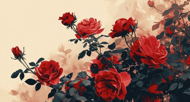 pdn red roses, wallpapers and backgrounds