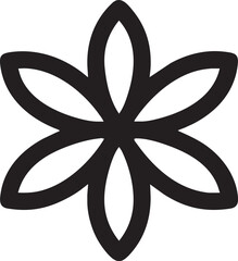 plumeria flower, pictogram