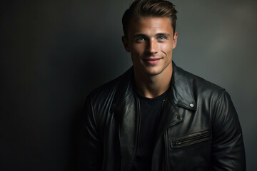 Obraz premium Background caucasian background men guy young fashion handsome person portrait men face male