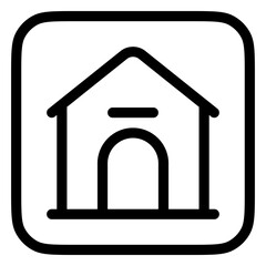 Editable doghouse, kennel vector icon. Veterinary, animal, pet care, pet shop. Part of a big icon set family. Perfect for business, web and app interfaces, presentations, infographics, etc