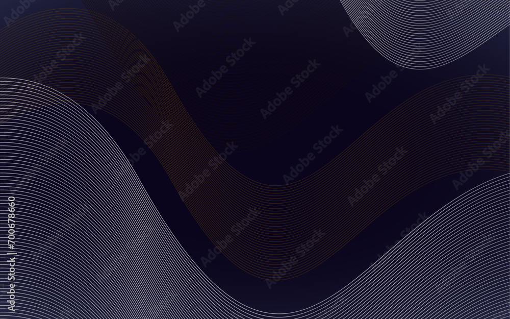 Poster dynamic wave lines background shining digital abstract with futuristic technology concept