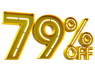 Special offer sale 79% discount sale tags 3d number concept discount promotion sale offer price sign
