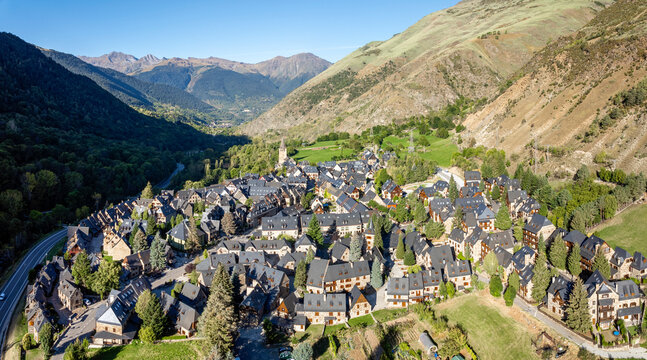 Garos village in Lerida Catalonia of Spain