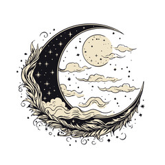 Moon svg, moon png, summer clipart, clipart, moon illustration, palm, tree, beach, tropical, vector, summer, illustration, island, silhouette, sea, sun, nature, travel, ocean, sunset, design, sky, lan