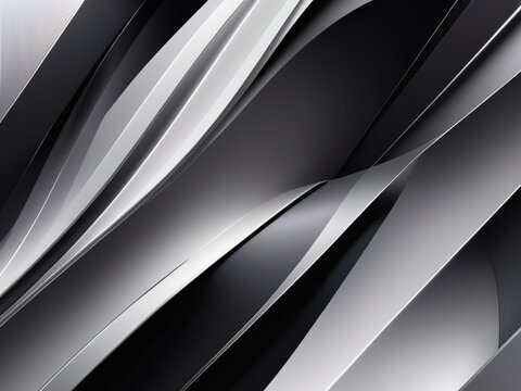 hyper-realistic abstract black and silver gradient stock image with tech elements, showcasing modern metal texture and clean lines for a sophisticated and contemporary visual impact