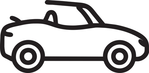 roadster, icon outline