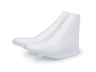 Pair of polystyrene shoe stretcher mould