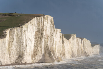 View of the Seven Sisters from Seaford Head in Sussex