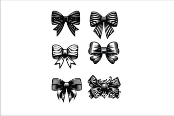 Chic Bow Collection: Vector Ribbon Elegance