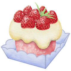 Strawberry Milk Cream Cake