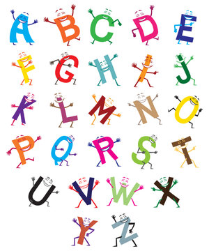 Happy Cartoon Alphabet