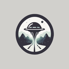 Alien Town Logo Design EPS format Very Cool 