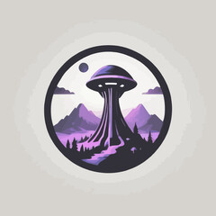 Alien Town Logo Design EPS format Very Cool 