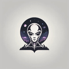 Alien Town Logo Design EPS format Very Cool 