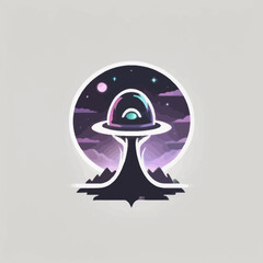 Alien Town Logo Design EPS format Very Cool 