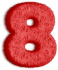 Red Number 8