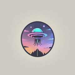 Alien Town Logo Design EPS format Very Cool 