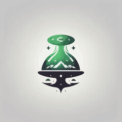 Alien Town Logo Design EPS format Very Cool 