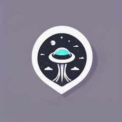 Alien Town Logo Design EPS format Very Cool 