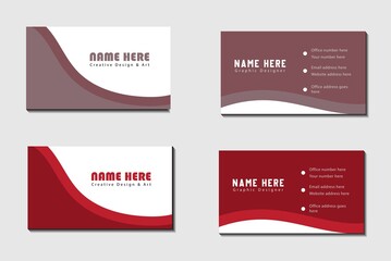 modern colorful finance creative business card template design vector portfolio mockup