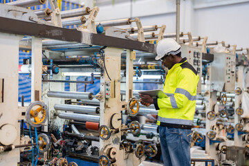In the plastics and steel manufacturing industry there are African male engineers as technicians....
