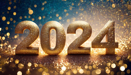 new year celebration 2024 glitter background