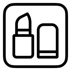 Editable lipstick vector icon. Cosmetics, makeup, skincare, beauty. Part of a big icon set family. Perfect for web and app interfaces, presentations, infographics, etc