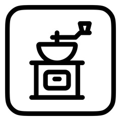 Editable coffee grinder vector icon. Cafe, coffee shop, restaurant, drink, beverages. Part of a big icon set family. Perfect for web and app interfaces, presentations, infographics, etc