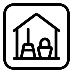Editable storage, warehouse, janitor room vector icon. Part of a big icon set family. Perfect for web and app interfaces, presentations, infographics, etc