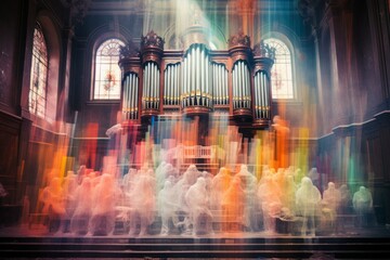 Church Choirs - Generative AI - obrazy, fototapety, plakaty