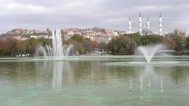  Ankara gen&ccedil;lik parkı view of youth park in ulus