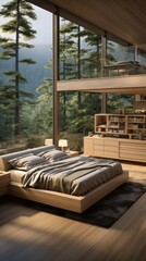 Modern luxury bedroom UHD Wallpaper