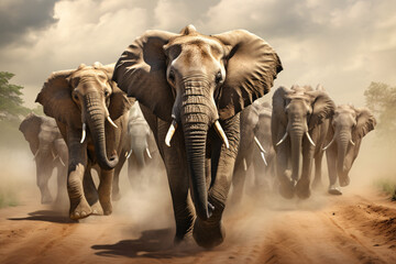 Running Elephants