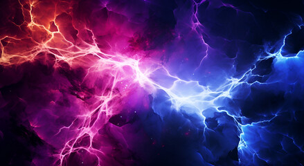 Obraz premium Versus background, VS., Battle concept, Confrontation blue and red