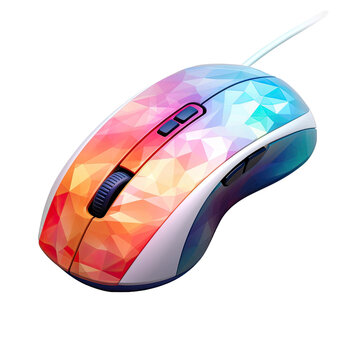 Computer mouse on transparent background