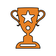 Winning trophy cup, trophy, mission icon , Perfect use for print media, web, stock images, commercial use.