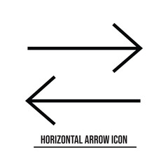 Arrows icon on a white background. Isolated swap arrows symbol with flat style in white background.