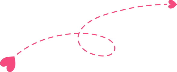 Valentine love arrow element