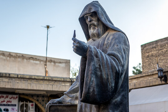 Isfahan, Iran - October 20, 2016: Archbishop Khachatour Kesaratsi statue in Vank - Holy Savior Cathedral in Isfahan